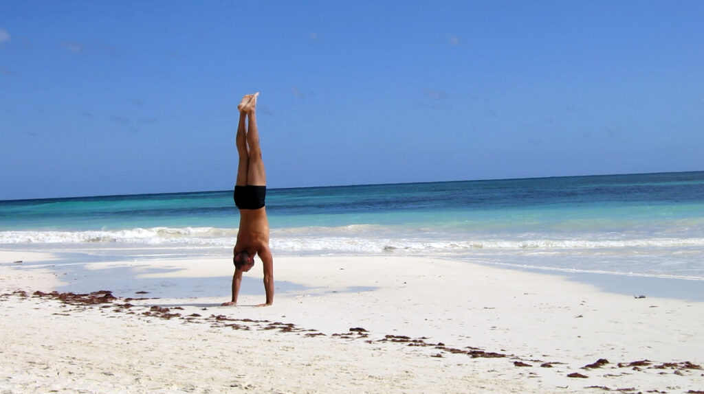 Found a floor to do handstands on! Hooray!