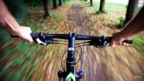If you're looking down, things are gonna look like they're going too fast!