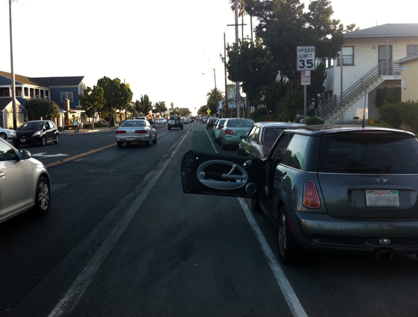 improperly designed bike lane