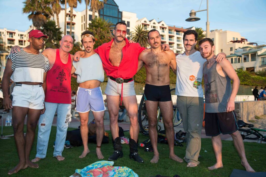 One of the many fun Sundays at OMB... this one was 80's Mustache Movember. Soop is the one next to me in the red.