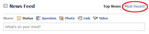 click most recent Click on the Most Recent Facebook Link